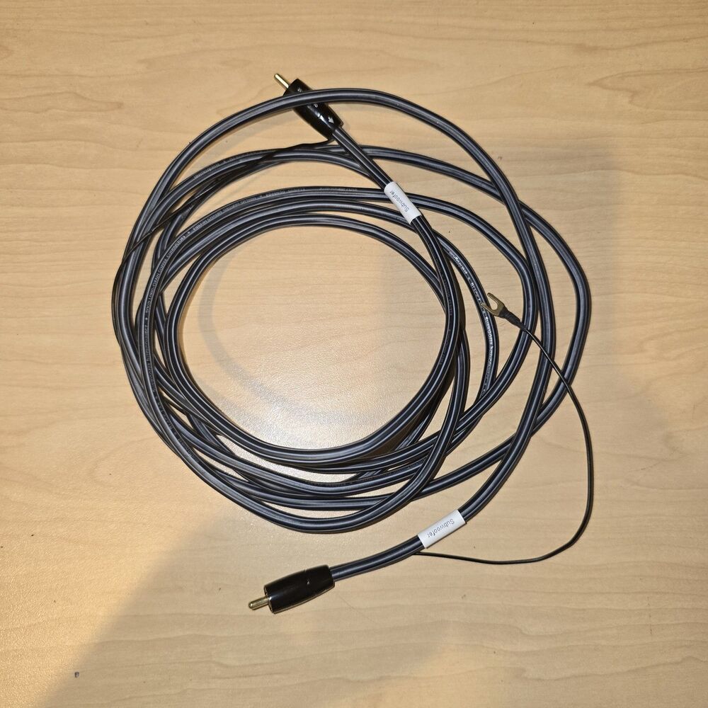 AudioQuest Black Lab RCA Male to Male Subwoofer Cable 2M